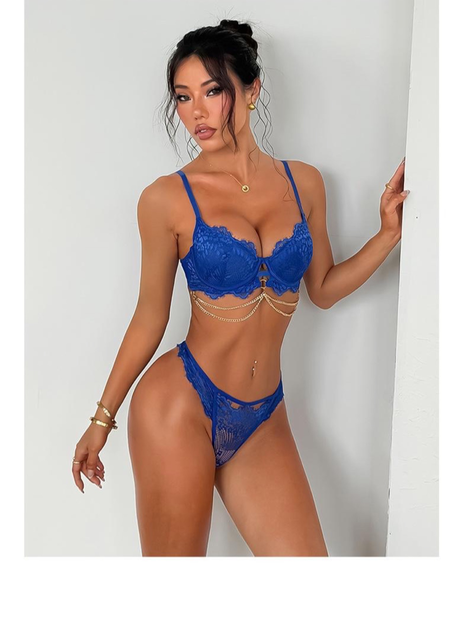 Underwire Bra & Thong Set — Primary view